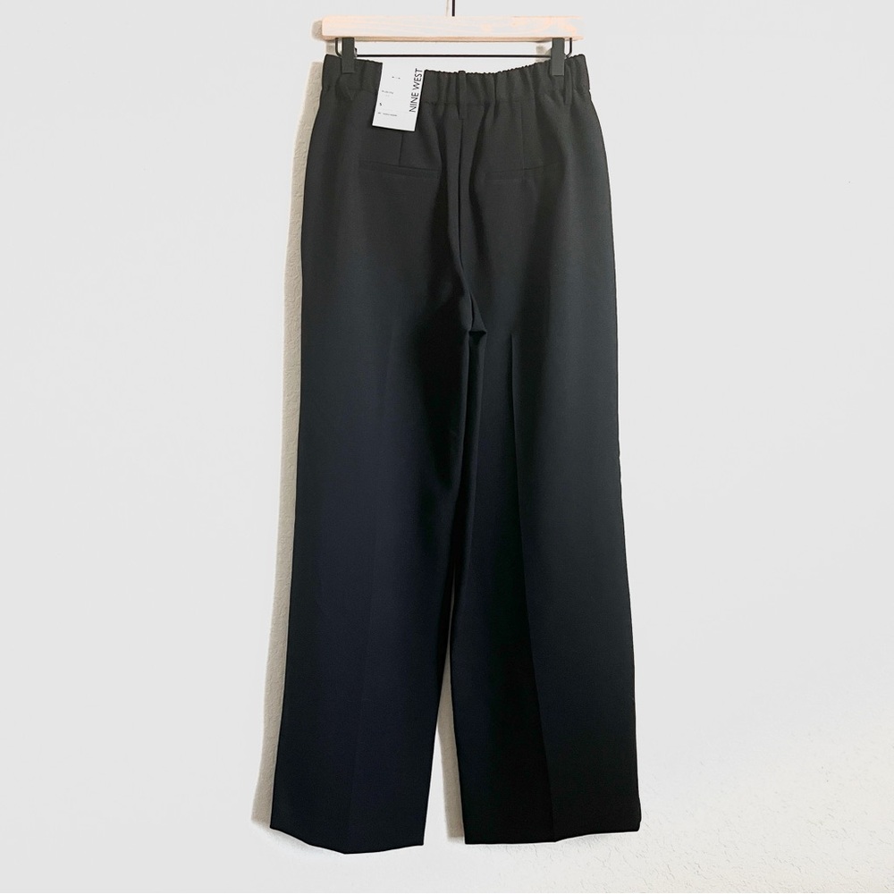 Nine West High Rise Wide-Leg Trousers Pants Black S NWT - Picture 6 of 10